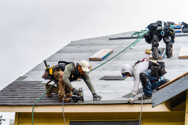 Professional Roofing technician working in Aurora, IN